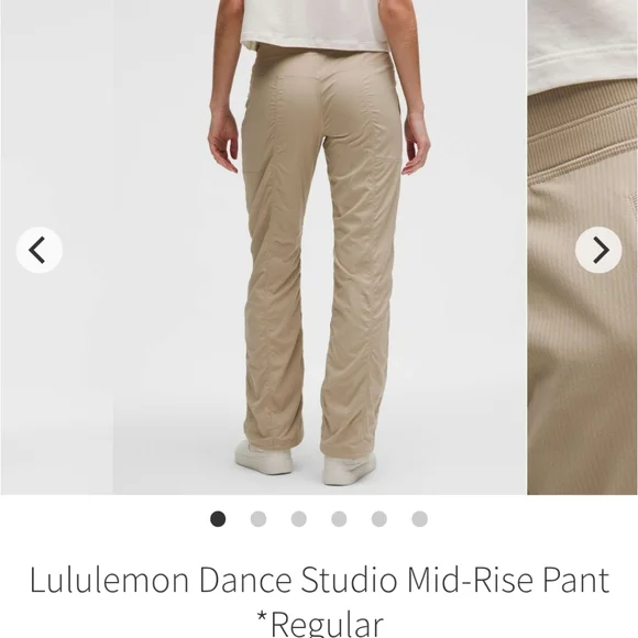 Lululemon Dance Studio MR Lined Pant *Regular In Sheer Oak NWT - Picture 1 of 7